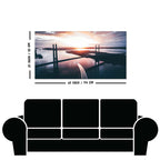 Canvas Wall Painting of Beautiful Bridge in Sunset