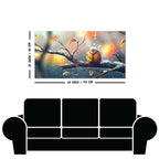 Canvas Wall Painting of Bird in Winters
