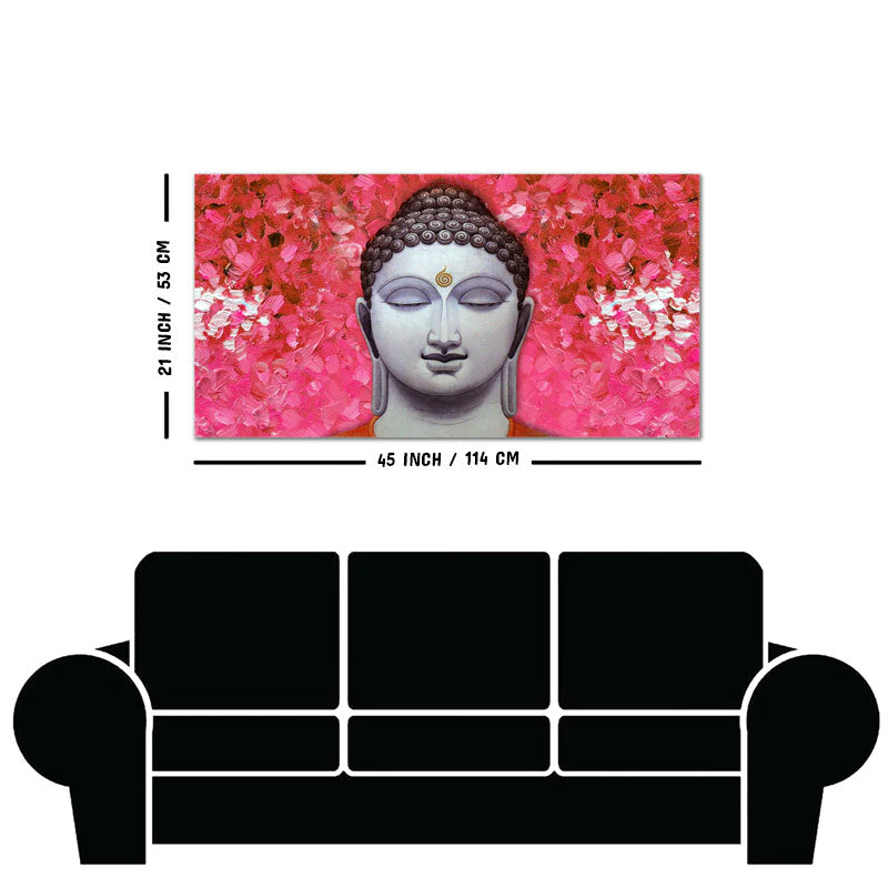 God Buddha Portrait Canvas Wall Painting