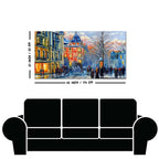 Old City in Winters Canvas Wall Painting