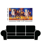 Seven Horses Running in Field Canvas Wall Painting