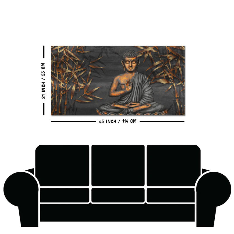 Lord Buddha Sitting Canvas Wall Painting