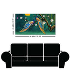 Beautiful Pair of Peacock Canvas Wall Painting