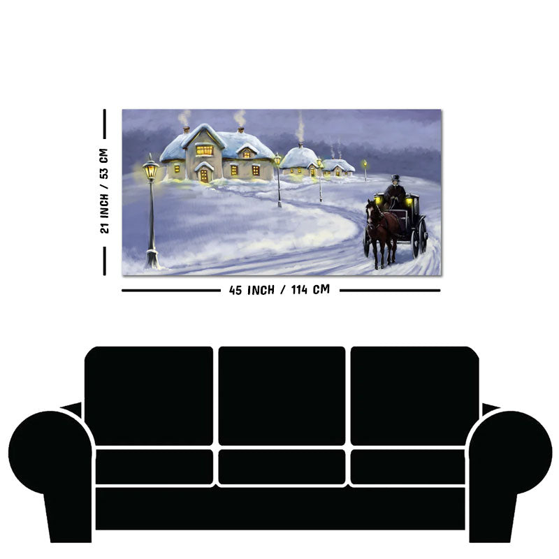 Rural Landscape in Winters Wall Painting