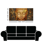 Lord Gautam Buddha with Serene Smile Wall Painting