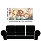 Floral Flower White Rose Canvas Wall Painting