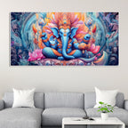 Lord Ganesh Decorative Artistic Canvas Wall Painting