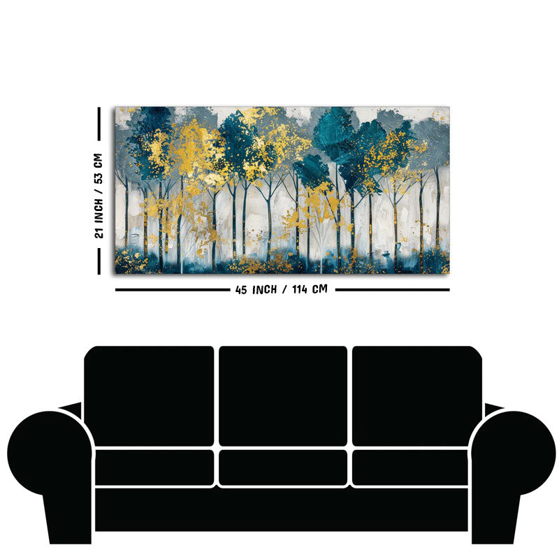 Modern Abstract Shaped Tree Art Canvas Wall Painting