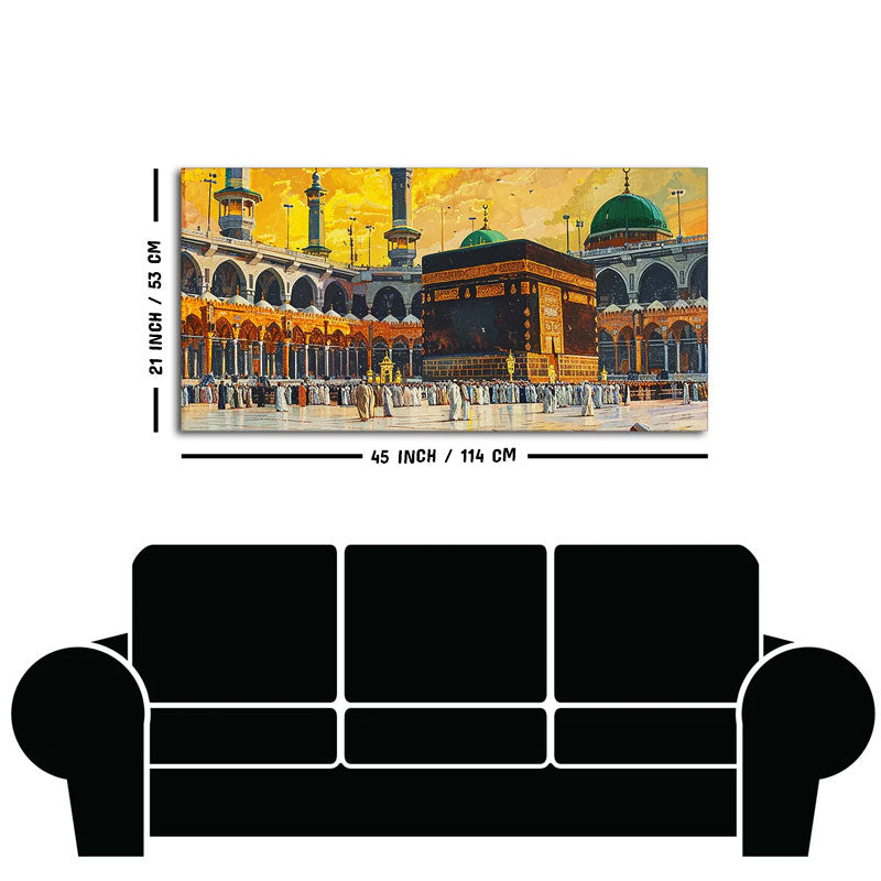 Makkah al-Mukarramah Kabba islamic Canvas Wall Painting