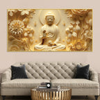 Buddha Wall Painting Decor for Positive Home Energy