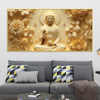 Buddha Wall Painting Decor for Positive Home Energy