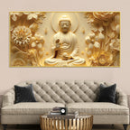 Buddha Wall Painting Decor for Positive Home Energy
