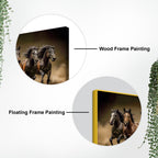 Seven Furious Horses Running Canvas Wall Painting
