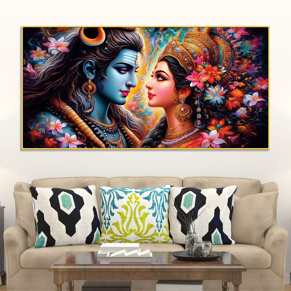 Premium Lord Shiva Wall Painting for Living Room Decoration