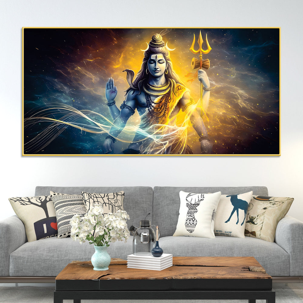 Divine Mahadev Wall Painting for Spiritual Home Styling