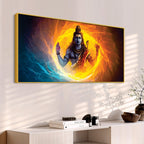 Lord Shiva Canvas Painting for Calm and Positive Wall Decor