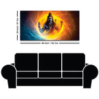 Lord Shiva Canvas Painting for Calm and Positive Wall Decor