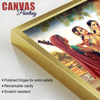 Spiritual Shri Krishna Raas Leela Canvas Wall Painting