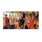 Spiritual Shri Krishna Raas Leela Canvas Wall Painting