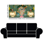 Nathdwara Style Shrinathji Pichwai Canvas Wall Painting