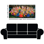 Spiritual Raas Leela Krishna Traditional Wall Painting