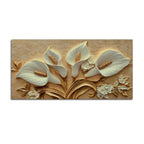 Elegant White Calla Lily Canvas Painting Wall Art for Living Room Decor