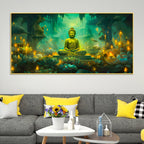 Modern Buddha Canvas Wall Painting for Living Room Decor