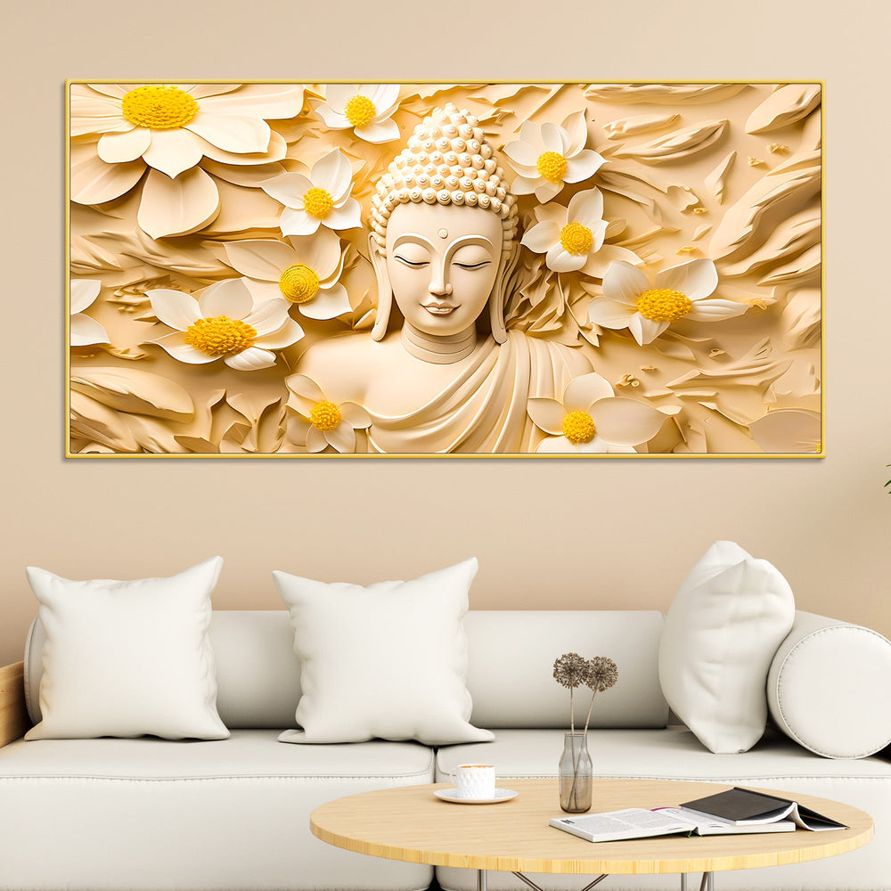 Buddha Canvas Wall Painting for Home & Office