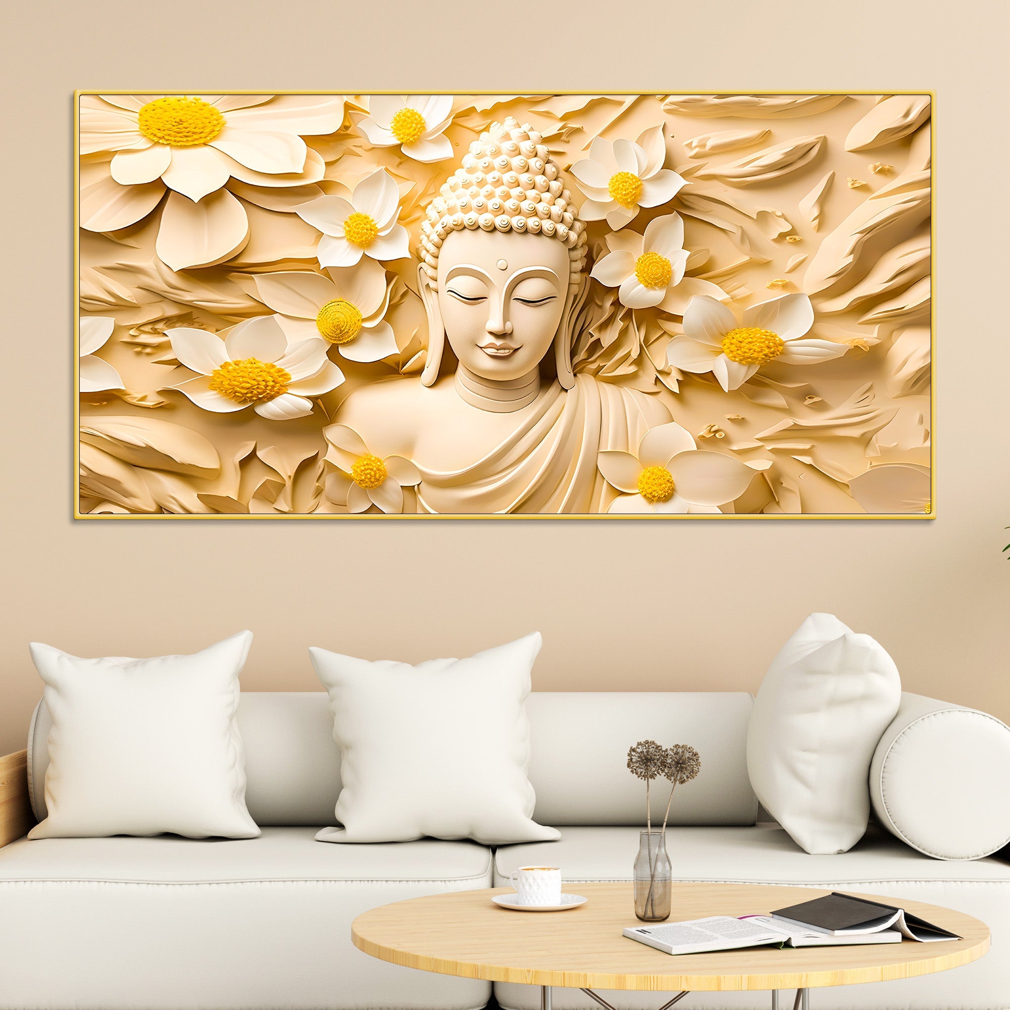 Buddha Canvas Wall Painting for Home & Office