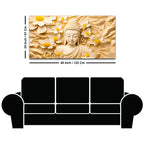 Premium Spiritual Decor Gautam Buddha Canvas Wall Painting