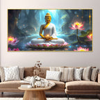 Premium Lord Buddha Wall Painting for Classy Interior Decoration