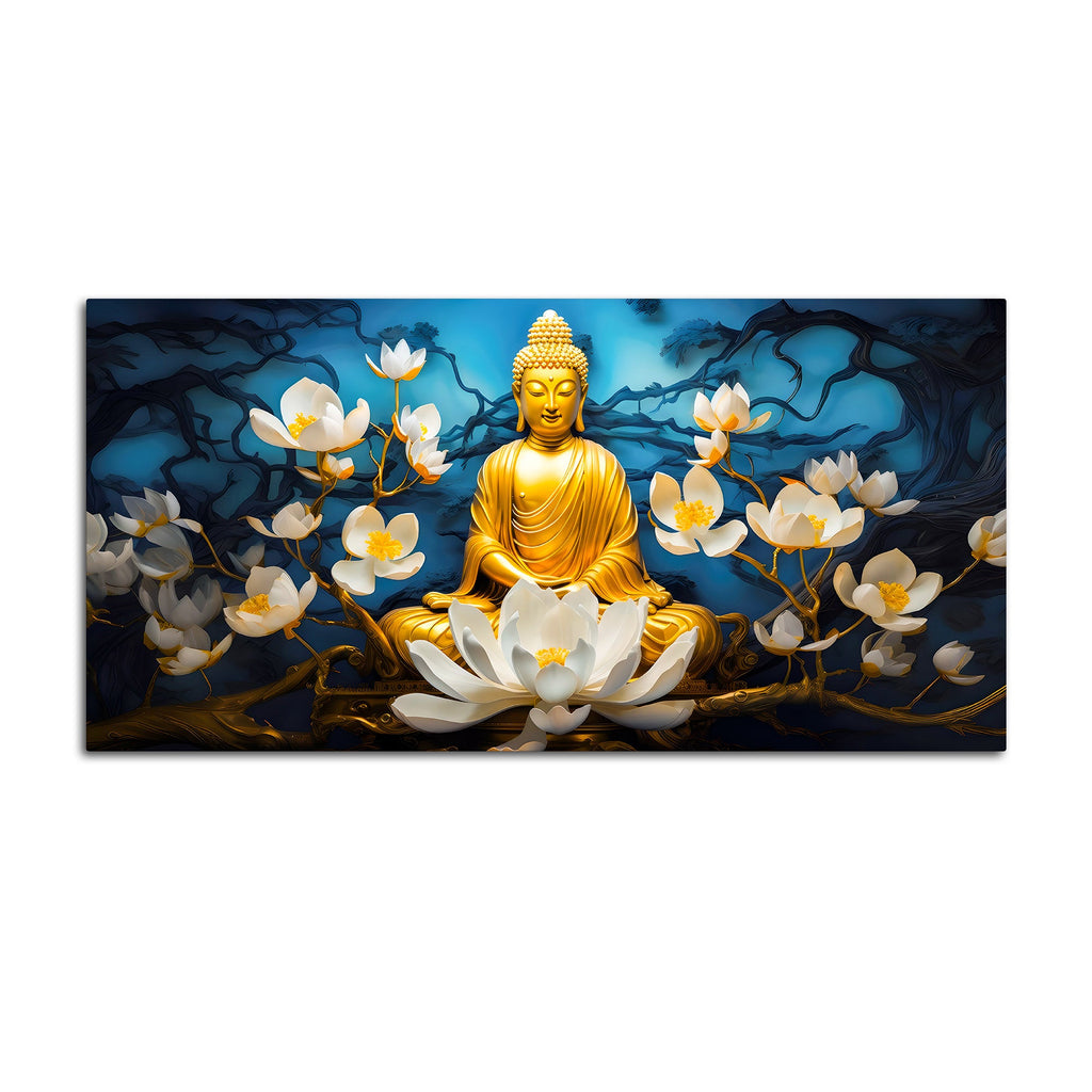 Premium Spiritual Buddha Canvas Painting for Home Decor