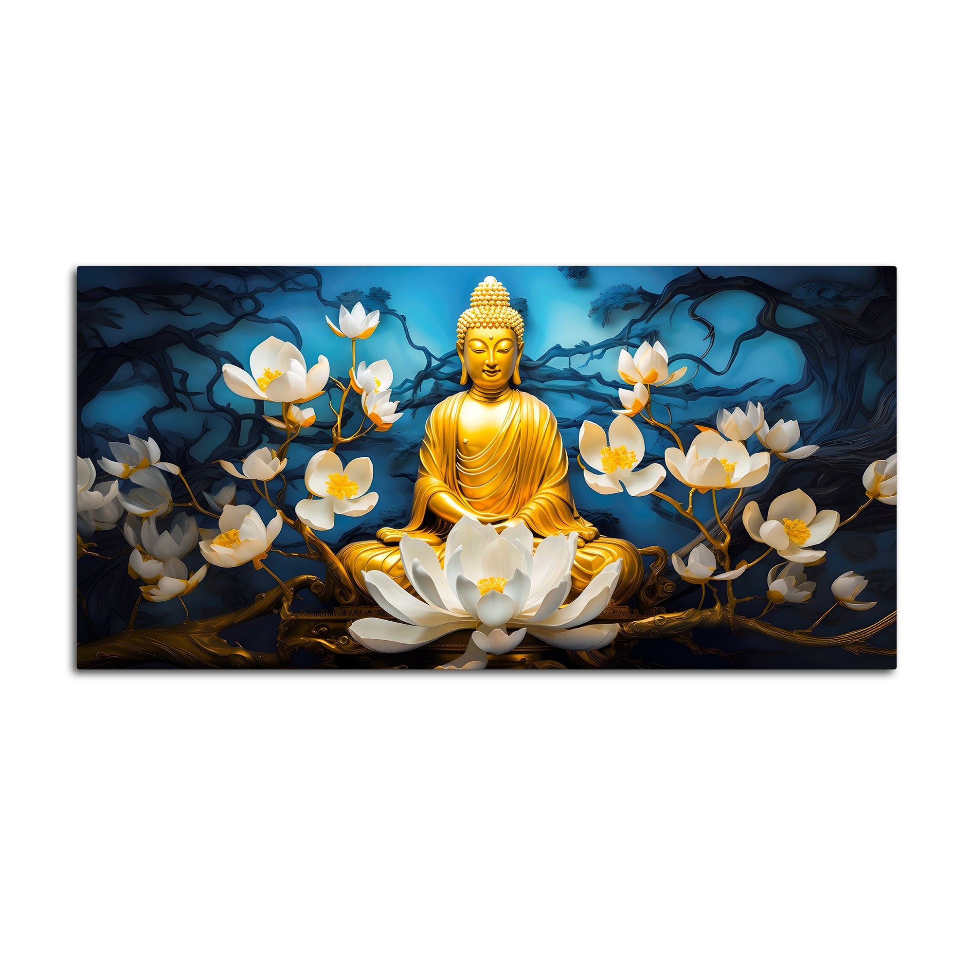 Premium Spiritual Buddha Canvas Painting for Home Decor