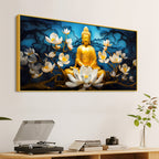 Premium Spiritual Buddha Canvas Painting for Home Decor