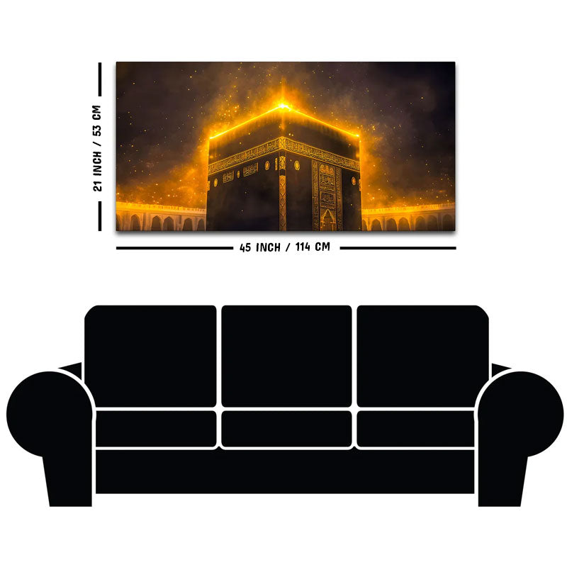 Islamic Kaaba Night Glow Wall Decor Painting