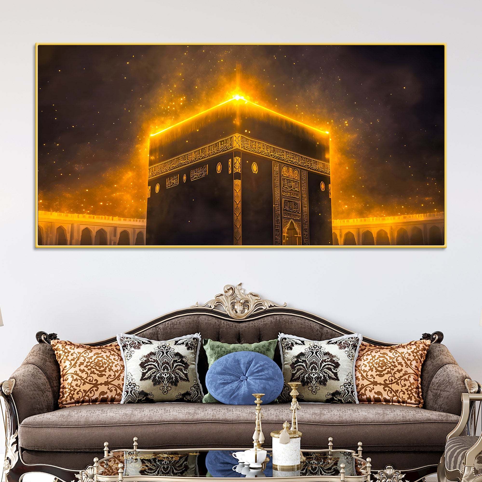 Islamic Kaaba Night Glow Wall Decor Painting