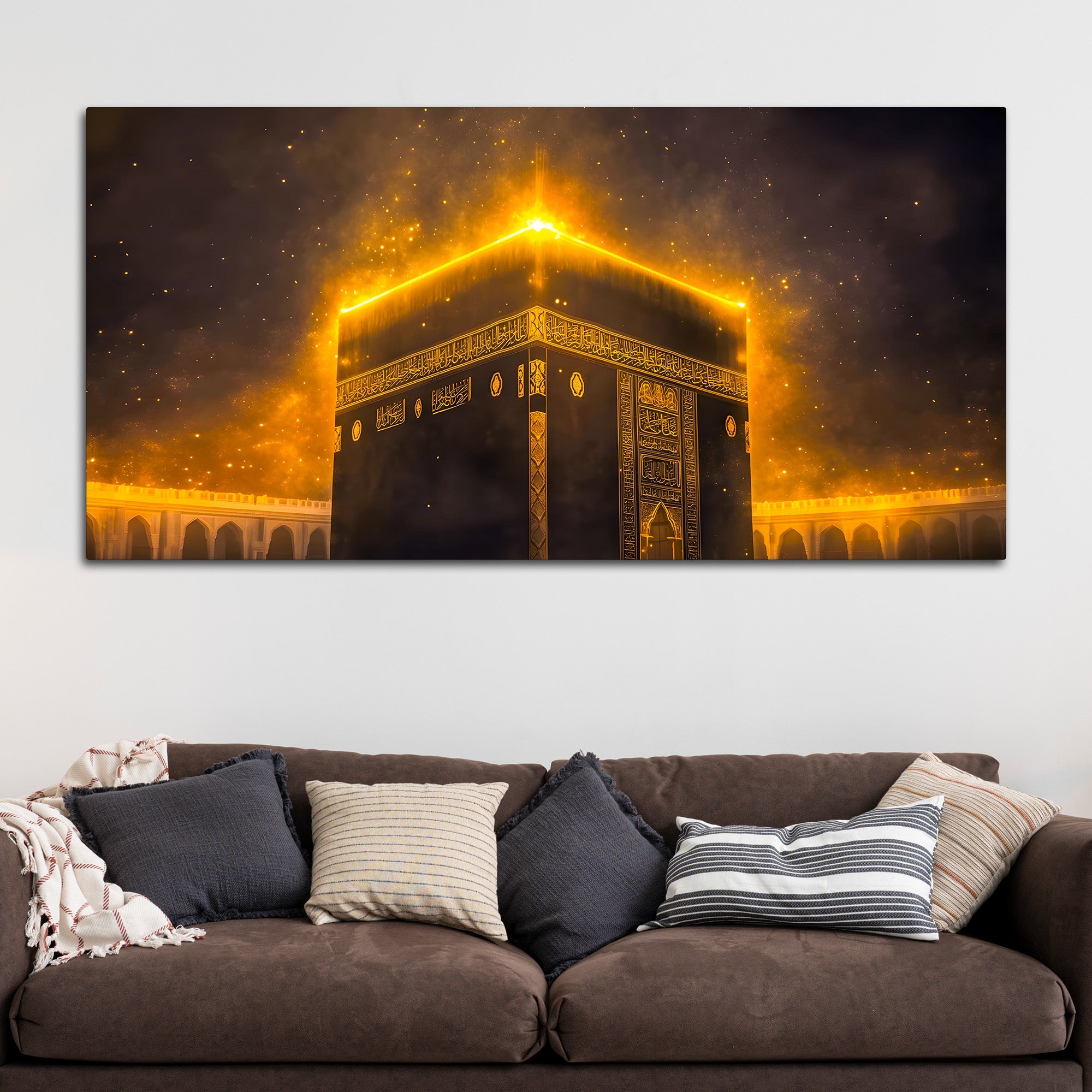Islamic Kaaba Night Glow Wall Decor Painting