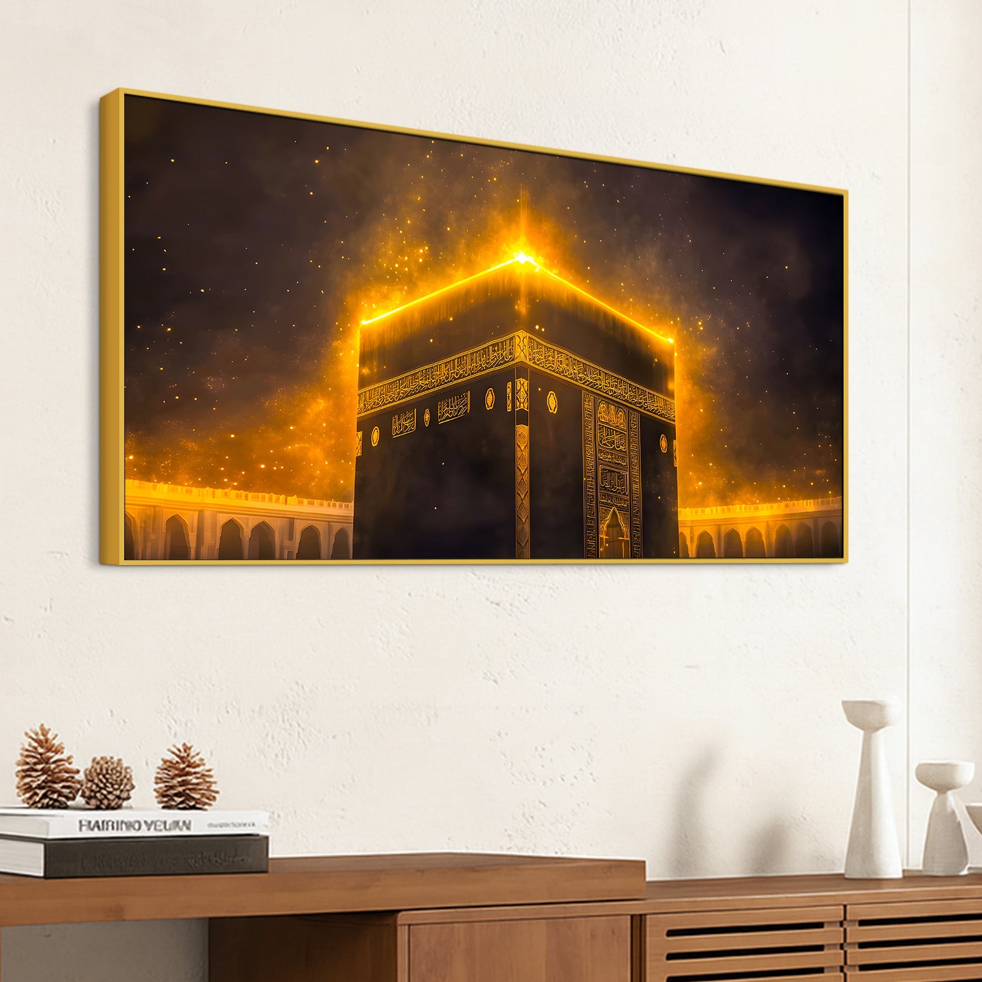 Islamic Kaaba Night Glow Wall Decor Painting