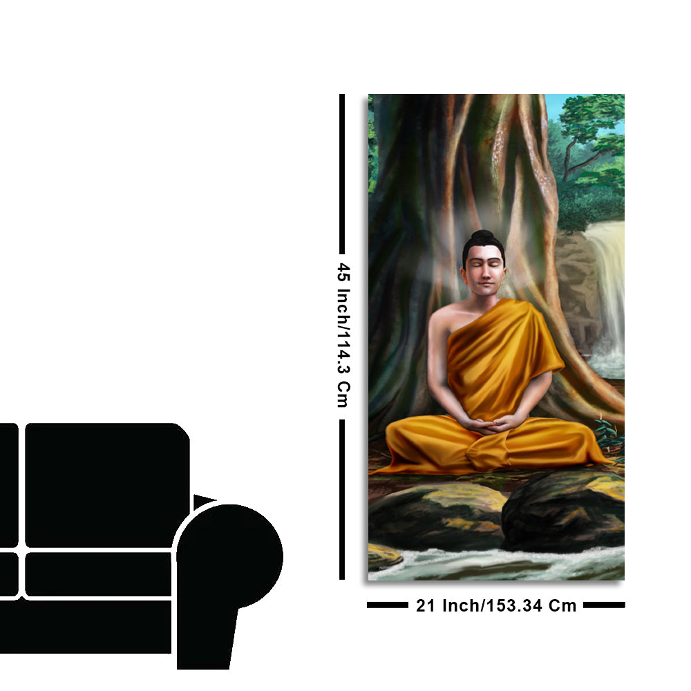 Spiritual Premium Wall Painting of Lord Gautam Buddha