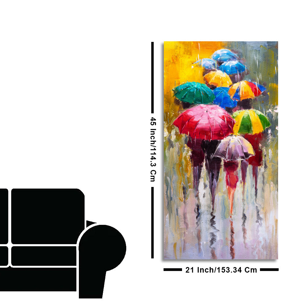 Colorful Rainy Season Beautiful Design Canvas Printed Wall Painting