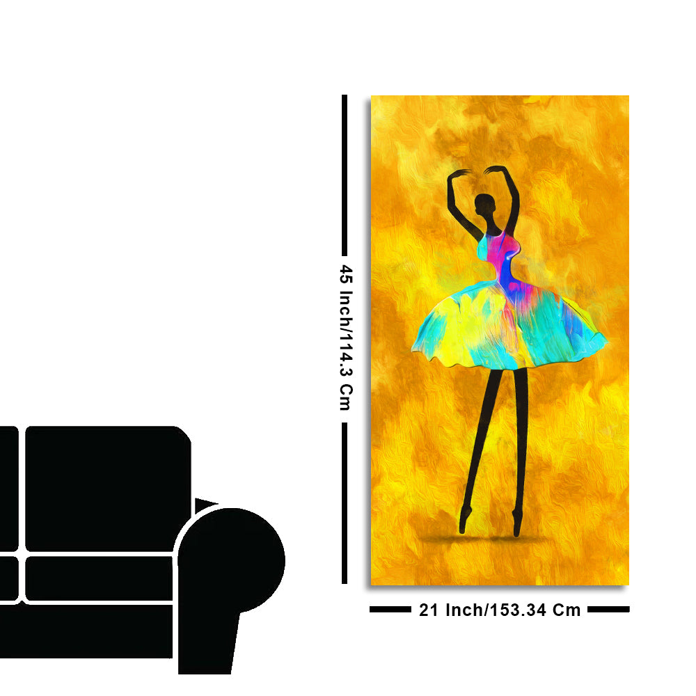 Canvas Wall Painting of Ballerina