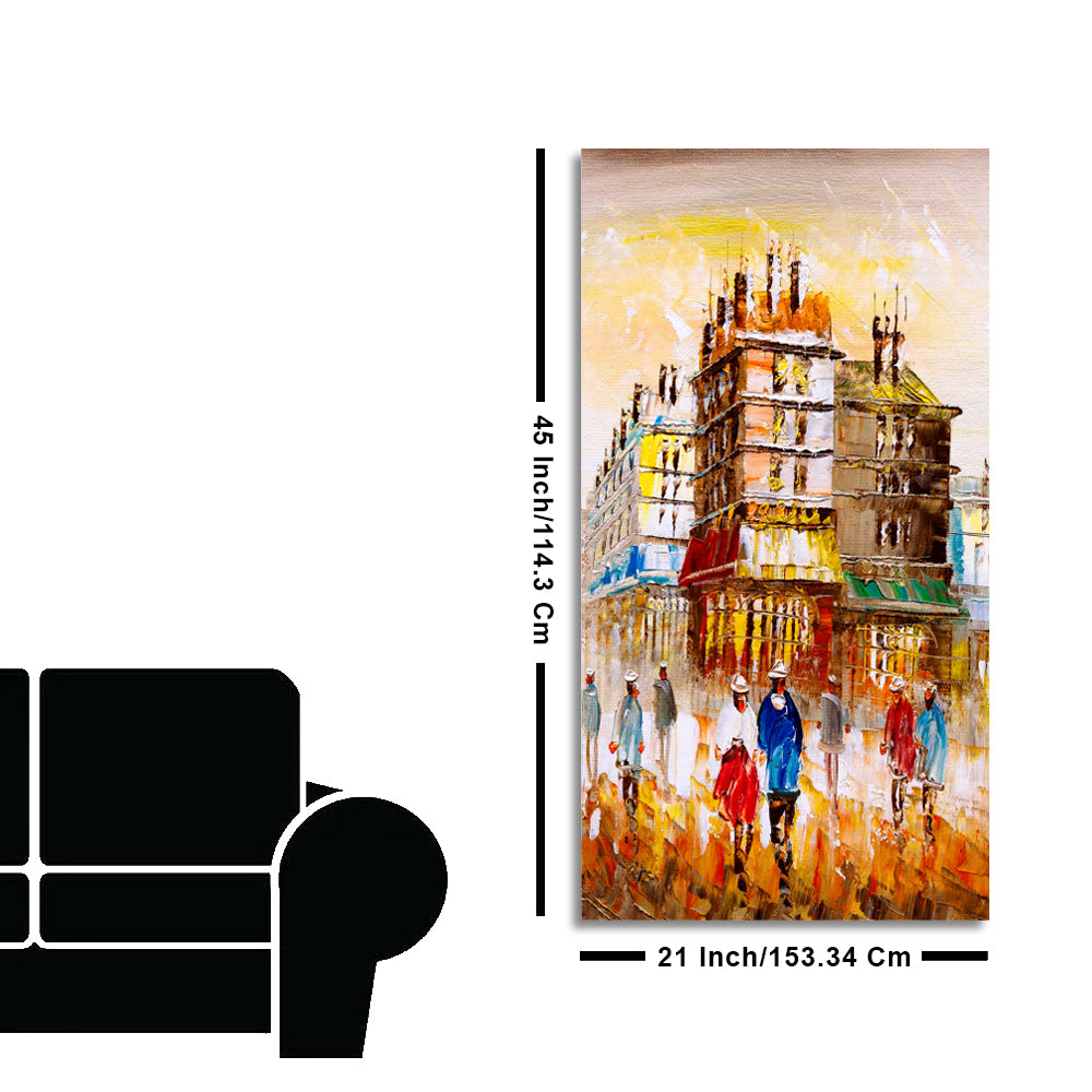 Beautiful Paris City View Living Room Wall Painting