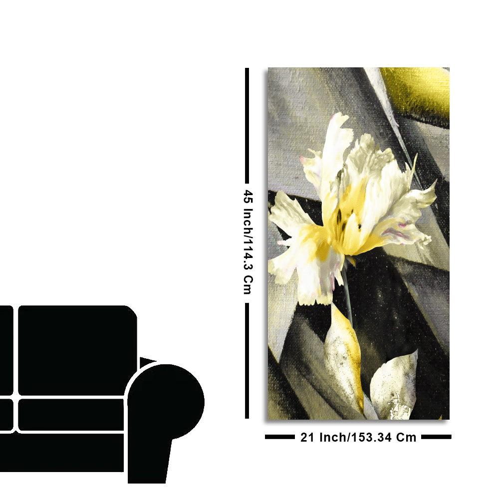 White Flowers Canvas Wall Painting