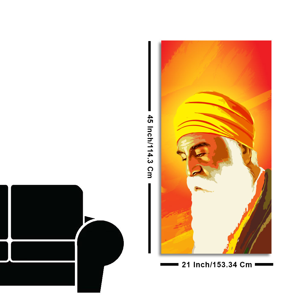 Shri Guru Nanak Dev Canvas Wall Painting