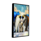 Penguins Family Canvas Wall Painting