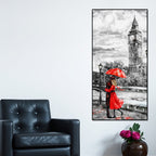 Couple in London Canvas Wall Painting
