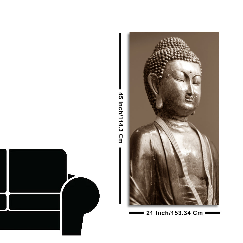 Sculpture of God Buddha Canvas Wall Painting
