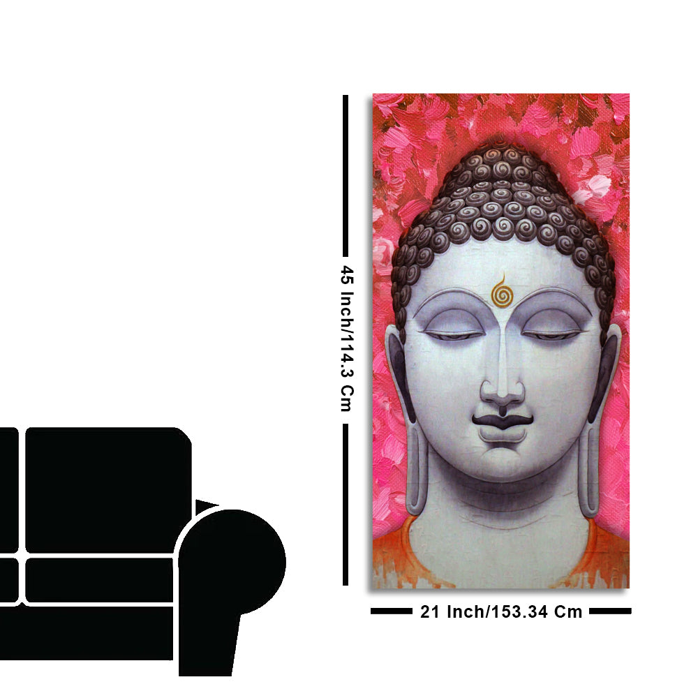 Lord Buddha Portrait Canvas Wall Painting