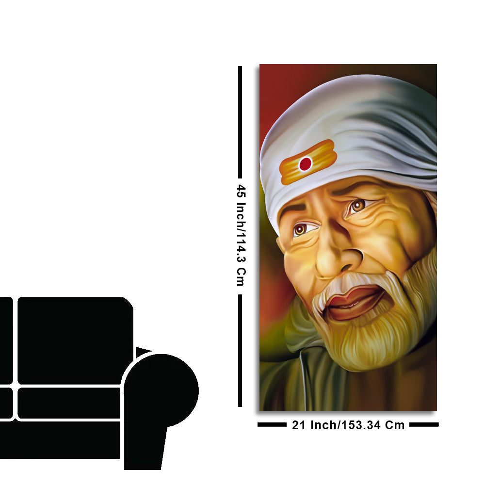 Beautiful Shirdi Sai Baba Canvas Wall Painting