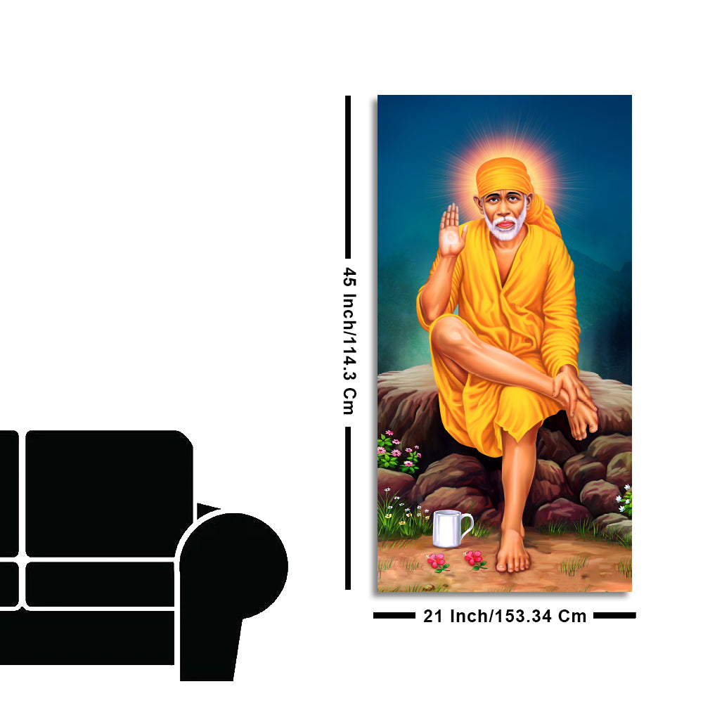 Premium Shirdi Sai Baba Canvas Wall Painting